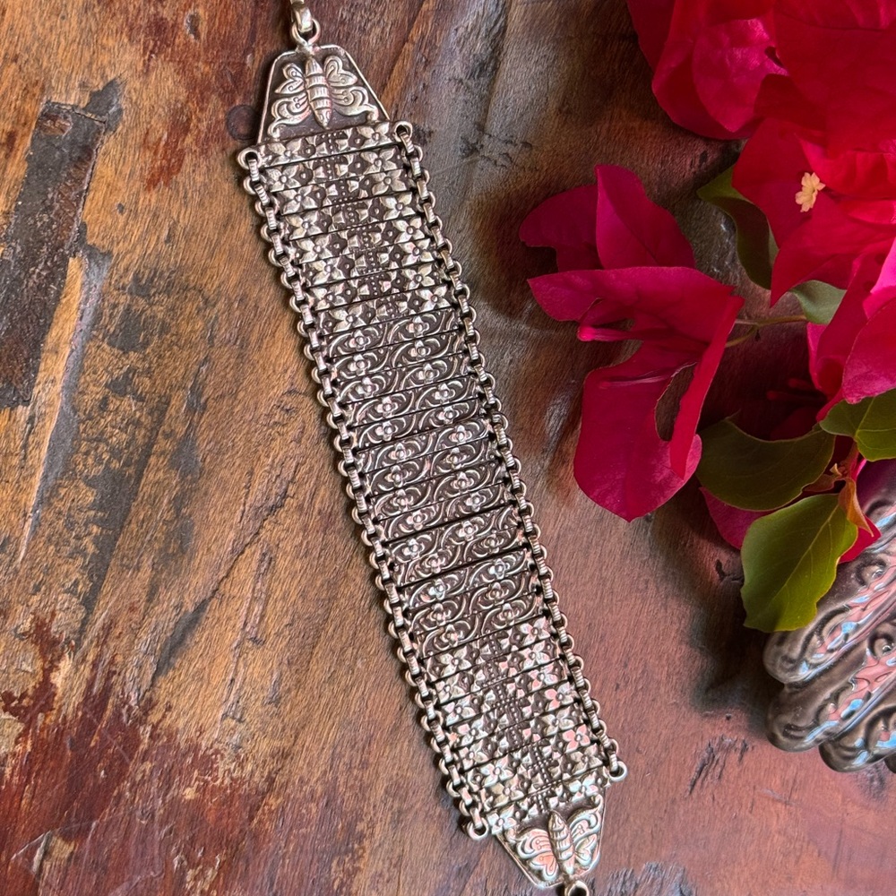 Vintage  Silver Bracelet Handmade in India.